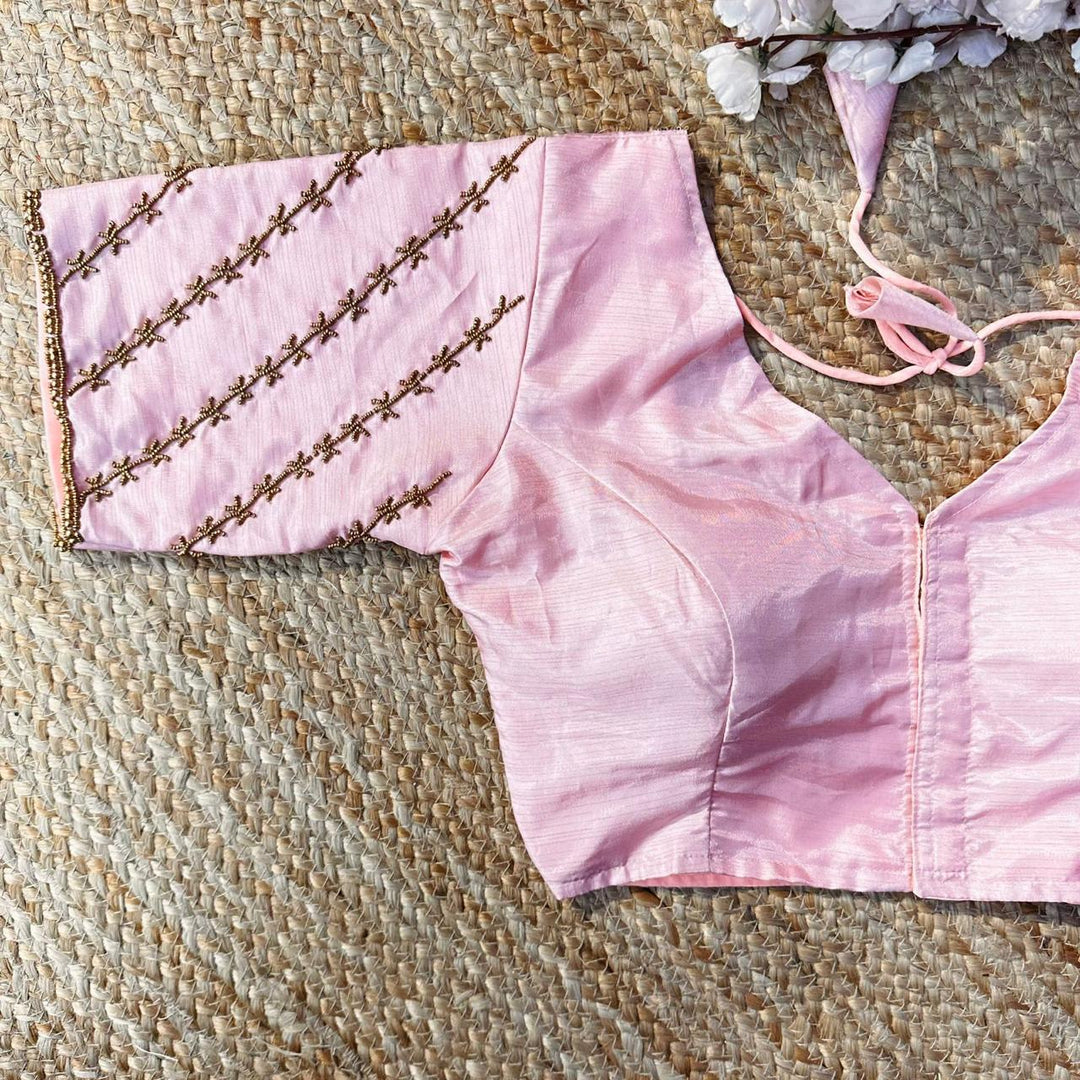 Krishi Pink Burberry Silk