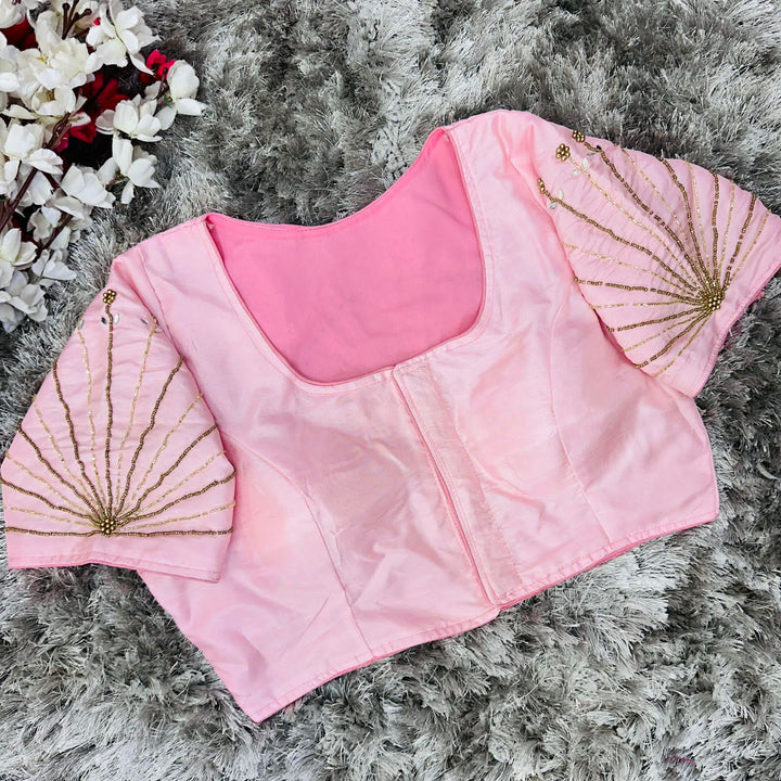 Marigold Pink Pure Silk Blouse